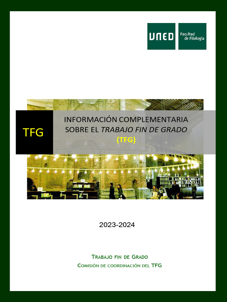 1 TFG Informacion Complementaria 2023 24 | PDF | Evaluación ...