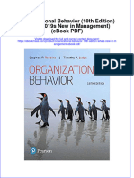 Instant Download Organizational Behavior 18th Edition Whats New in Management Ebook PDF PDF FREE