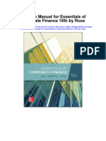 Instant Download Solution Manual For Essentials of Corporate Finance 10th by Ross PDF Scribd