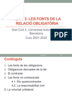 T3 - Dret Civil Ii Fonts de La Relacio Obligatoria