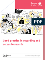 Good Practice in Recording and Access To Records SB Web