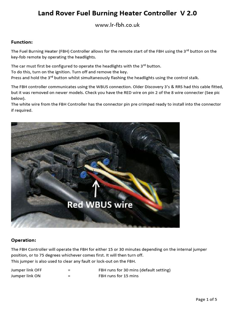 Discovery 3 FBH Controller Guide | PDF | Electrical Connector ...