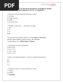 Pep Mock Exam Questions Updated - 2