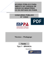 Vi Concurso Público para Provimento de Cargos de Servidor Do Ministério Público Do Estado Do Pará