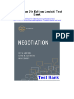 Instant Download Negotiation 7th Edition Lewicki Test Bank PDF Scribd