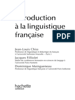 À La Linguistique Française: Jean-Louis Chiss Jacques Filliolet Dominique Maingueneau