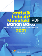 Statistik Industri Manufaktur Bahan Baku 2021