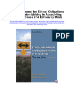 Instant Download Solution Manual For Ethical Obligations and Decision Making in Accounting Text and Cases 2nd Edition by Mintz PDF Scribd