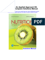 Instant Download Nutrition An Applied Approach 5th Edition Thompson Solutions Manual PDF Scribd