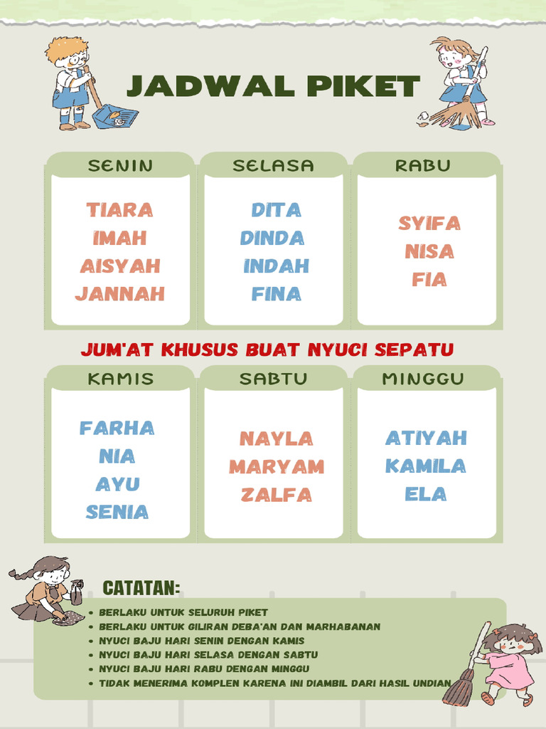 Jadwal Piket Wps Office Pdf