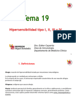 Tema 19 Hipersensibilidad Tipos I, II, III y IV
