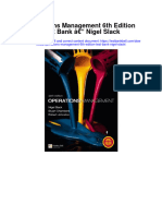 Instant Download Operations Management 6th Edition Test Bank Nigel Slack PDF Scribd