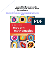 Instant Download Solution Manual For Excursions in Modern Mathematics 9th Edition Peter Tannenbaum PDF Scribd