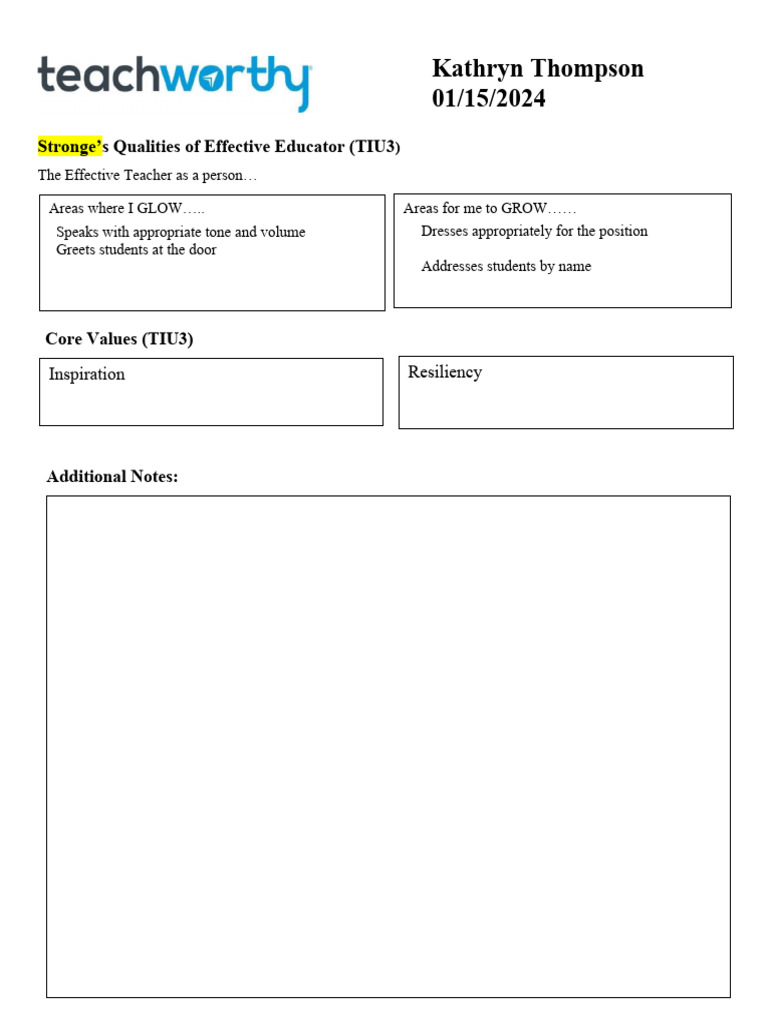 Effective Educator Qualities Overview | PDF | Disability | Learning