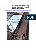 Instant Download Solution Manual For Finance For Non Financial Managers Fourth Canadian Edition PDF Scribd