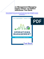 Instant Download Operations Management Managing Global Supply Chains 1st Edition Venkataraman Test Bank PDF Scribd