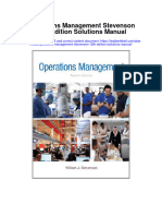 Instant download Operations Management Stevenson 12th Edition Solutions Manual pdf scribd