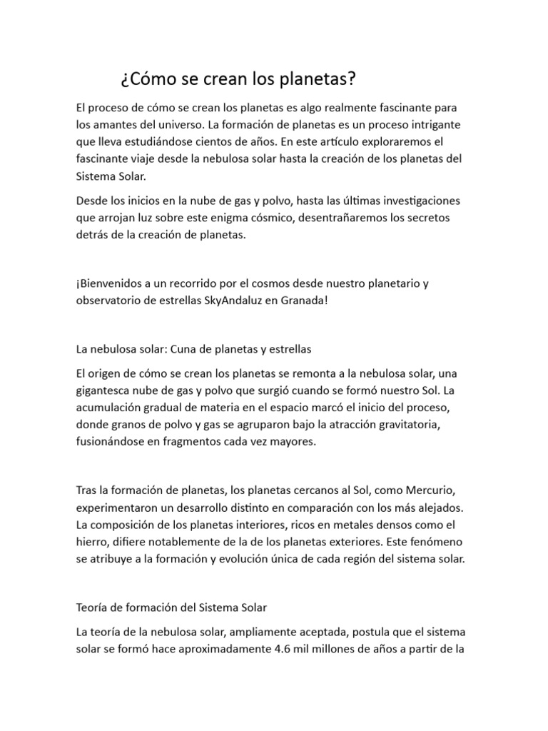 Cómo Se Crean Los PDF Formación y evolución del sistema