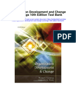 Instant Download Organization Development and Change Cummings 10th Edition Test Bank PDF Scribd