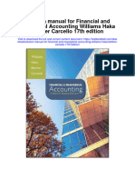 Instant Download Solution Manual For Financial and Managerial Accounting Williams Haka Bettner Carcello 17th Edition PDF Scribd