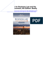 Instant Download Test Bank For Business Law and The Legal Environment 6th Edition Beatty PDF Scribd