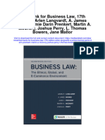 Instant Download Test Bank For Business Law 17th Edition Arlen Langvardt A James Barnes Jamie Darin Prenkert Martin A Mccrory Joshua Perry L Thomas Bowers Jane Mallor PDF Scribd