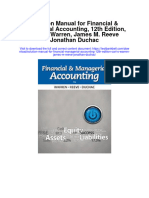 Instant Download Solution Manual For Financial Managerial Accounting 12th Edition Carl S Warren James M Reeve Jonathan Duchac PDF Scribd