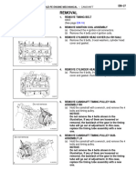 Removal: 2Uz-Fe Engine Mechanical - Camshaft