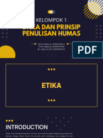 Kelompok 1 - Etika Dan Prinsip Penulisan Humas