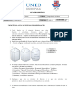 1 Lista de Exercicios Mineralogia