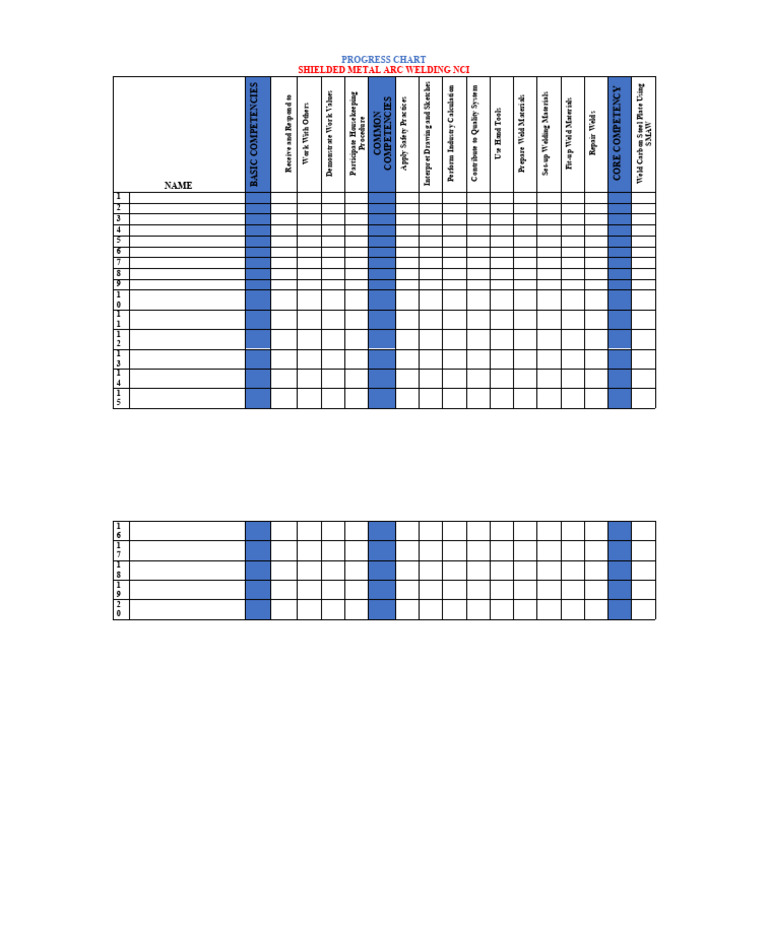 Progress Chart | PDF