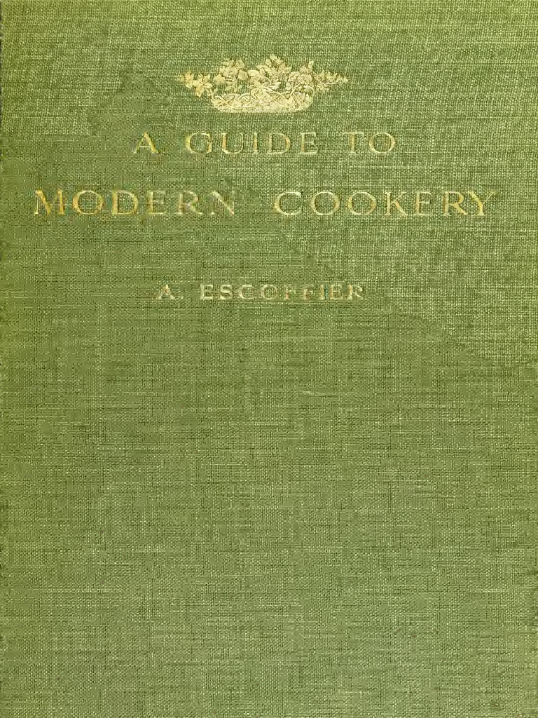 Le Guide Culinaire Escoffier en | PDF | French Cuisine | Cookbooks