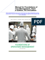 Instant Download Solution Manual For Foundations of Operations Management Third Canadian Edition 3 e 3rd Edition PDF Scribd