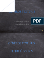 Gêneros Textuais - 2 Ano Do Ensino Médio