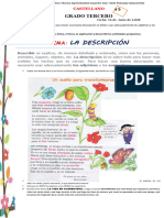 Guía 5 - Castellano - Tercero - LA DESCRIPCIÓN