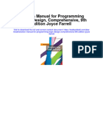 Instant Download Solution Manual For Programming Logic Design Comprehensive 9th Edition Joyce Farrell PDF Scribd