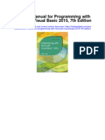 Instant download Solution Manual for Programming With Microsoft Visual Basic 2015 7th Edition pdf scribd