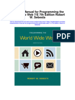 Instant download Solution Manual for Programming the World Wide Web 7 e 7th Edition Robert w Sebesta pdf scribd