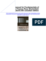 Instant Download Solution Manual For Fundamentals of Corporate Finance Ross Westerfield Jordan Roberts 8th Canadian Edition PDF Scribd