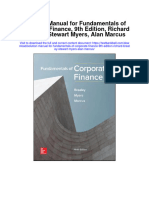 Instant Download Solution Manual For Fundamentals of Corporate Finance 9th Edition Richard Brealey Stewart Myers Alan Marcus PDF Scribd