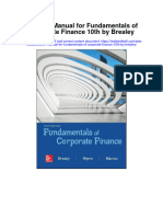 Instant Download Solution Manual For Fundamentals of Corporate Finance 10th by Brealey PDF Scribd