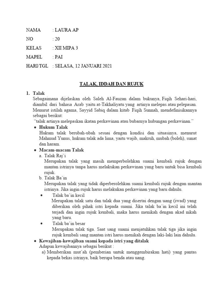20 - Laura AP - Xii Mipa 3 Pai 12-1-21 | PDF