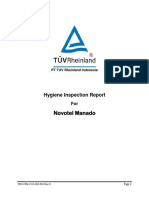 Hygiene Audit Report Novotel Manado 1st Round May 2016