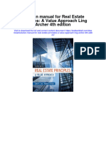 Instant Download Solution Manual For Real Estate Principles A Value Approach Ling Archer 4th Edition PDF Scribd