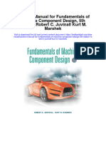 Instant Download Solution Manual For Fundamentals of Machine Component Design 5th Edition Robert C Juvinall Kurt M Marshek PDF Scribd