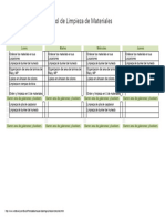 Calendario de Tareas de Hogar en Excel