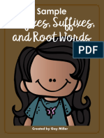 Prefixes, Suffixes, and Root Words: Sample