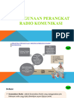 Penggunaan Radio Komunikasi & Regulasi