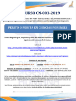 Concurso Perito o Perita en Ciencias Forenses