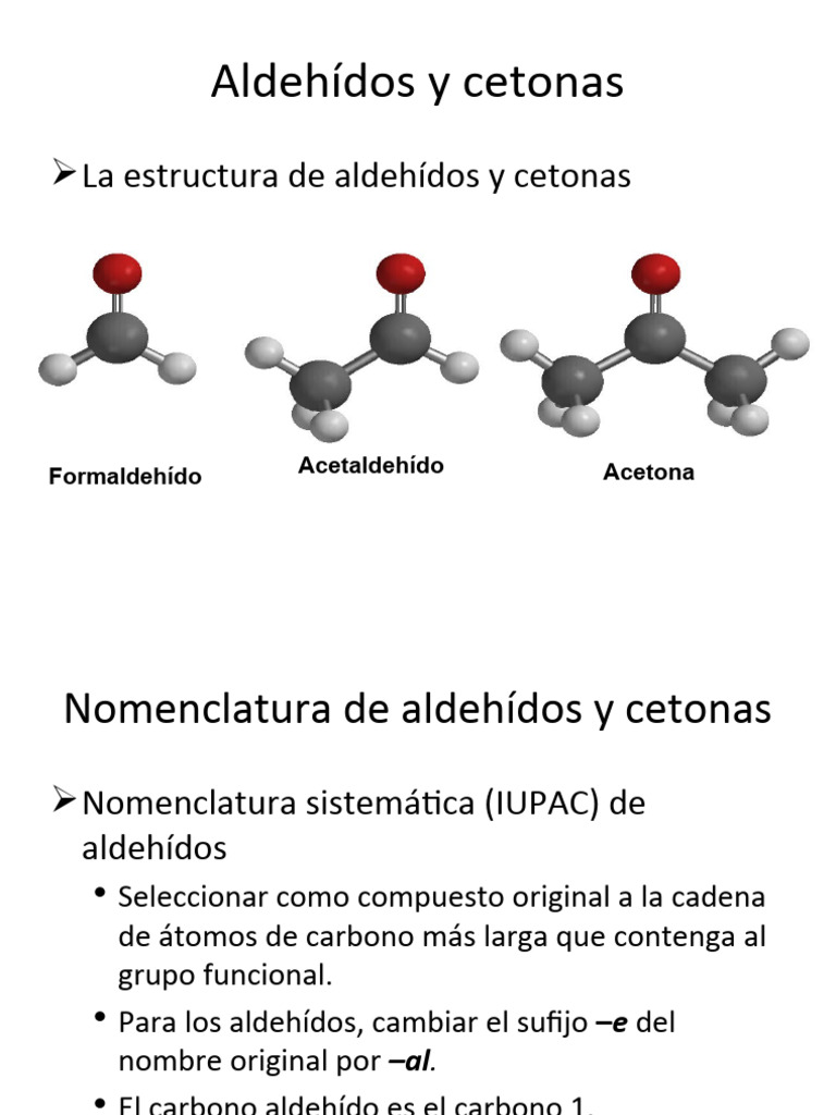 Aldehidos y Cetonas | PDF | Cetona | Aldehído